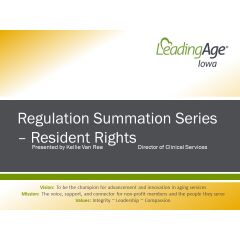 LAI116 - Regulation Summation - Resident Rights