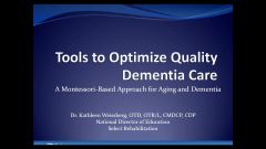 LAI305 - A Montessori-Based Approach for Aging and Dementia