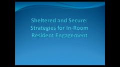 LAI406 - Treatment and Documentation for In-Room Therapy Sessions